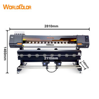 Imprimante grand format 1,8 m pour usine, avec têtes I3200 XP600, pour impression jet d'encre sur autocollants et bâches