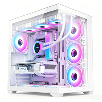 Chasis de Computadora de Escritorio para E-Sports, Chasis Ancho para Cibercafé, Chasis ATX Grande, Refrigeración por Aire, Accesorios de Computadora de Torre Media