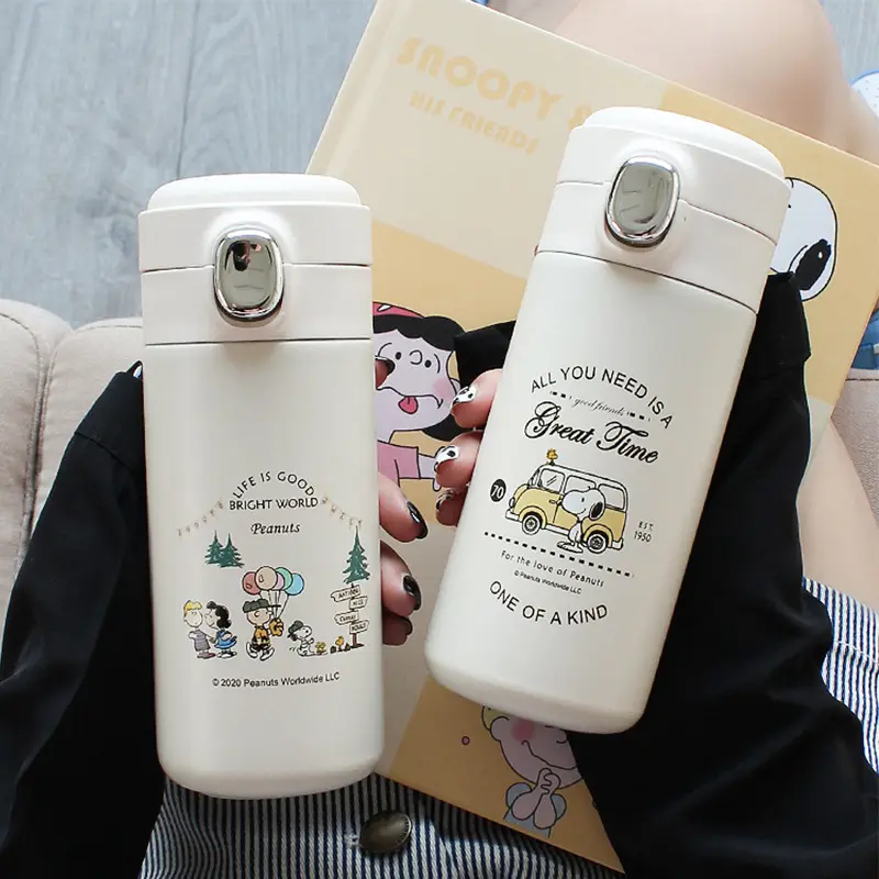 Moda cartone animato bottiglia termica 304 in acciaio inox Thermos bottiglia di acqua per bambini sottovuoto mantiene fredda tazza di tè isolante