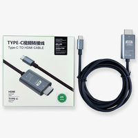 Câbles Accessoires couramment utilisés 4k 30hz Téléphone portable vers câble TV Câble adaptateur USB 3.1 Type C vers HDMI Câble USB C vers HDMI
