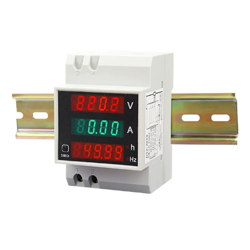 D52-2059 Din Rail AC Voltage Current Frequency Timer Meter Voltmeter Ammeter AC80-300V 250-450V With CT US $9.31 New User Deal