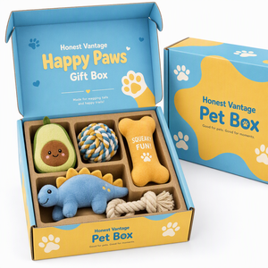 Custom Logo Printed Corrugated Mailer <b>Box</b> Pet Toy Accessory Packaging Shipping <b>Box</b> Durable Foldable Paper Gift <b>Box</b> For Dog <b>Cat</b> - Product Image 6