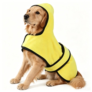 Custom Fast Drying <b>Dog</b> Bathrobe After <b>Bath</b> Soft Warm <b>Dog</b> Towel Robe Adjustable <b>Dog</b> <b>Bath</b> Robe Coat - Product Image 3