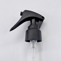 Pulvérisateur à gâchette mini noir mat en plastique PP 24/410 28/410, bouchon à visser pour bouteilles de produits chimiques