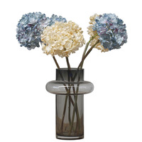 Fleurs artificielles, hortensias, style peinture à l'huile vintage pour la décoration de la maison, de l'hôtel et des mariages