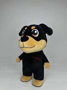 Venta caliente gigante de dibujos animados animales perros caminar disfraces inflable negro perro mascota disfraz para niños fiesta de cumpleaños mostrar trajes - Product Image 4