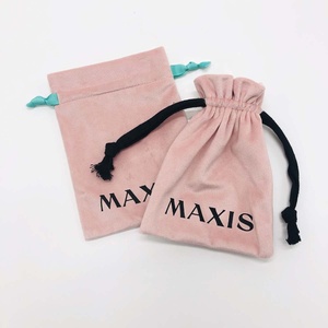 Custom Logo Printed Velvet Jewelry Drawstring <b>Dust</b> Pouch High End Gift Cosmetic Packaging Velvet <b>Bag</b> - Product Image 6