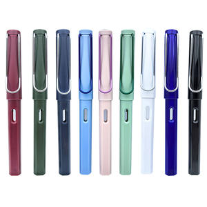 Classic Multicolor Corrective Plastic <b>Fountain</b> Pen Stainless Steel Tip for Writing and Student Use Loose Packaging - Product Image 1