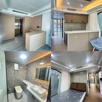Maison Capsule Spatiale de Formes Variées, Façade en Verre Coque Blanche, Cabine Contemporaine, Suite d'Hôtel, Unité de Couchage Préfabriquée, Chambre