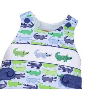 Mamelucos de Manga Corta 100% Algodón para Bebés Niños, con Estampado de Burbujas, Cierre de Botones a Presión, Suministro ODM, Certificación CPSIA y OEKO-TEX - Product Image 1