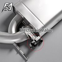 Système d'échappement haute performance Cat-back adapté pour Cadillac ATS 2.0T, avec sections intermédiaire et arrière à soupape électronique