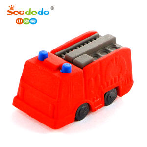 Soododo Cadeau promotionnel pour garçon Soododo Crayon 3D Gomme de <span class=keywords><strong>transport</strong></span> en forme de voiture Gomme de puzzle client - Product Image 2