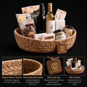 Cesta de <span class=keywords><strong>Vino</strong></span> de Mimbre Tejida Sostenible Premium con Logotipo Personalizado, Caja de Regalo de Lujo para Champán, Exhibición para Venta al por Menor y Picnic - Product Image 3