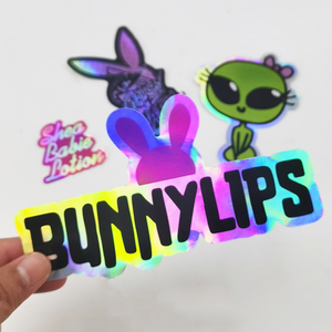 Bán buôn tùy chỉnh Holographic Logo chết cắt vinyl dán chất lượng tốt nhất PET không thấm nước in ấn cá nhân nhãn cho nến - Product Image 3