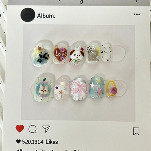 Modèle de cartes de fidélité imprimables Lash Nails Beauty Rewards-Card Merci pour vos cartes de commande pour l'insertion de la boîte - Product Image 3