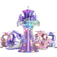 Manège Familial Sky City en FRP pour Parc d'Attractions