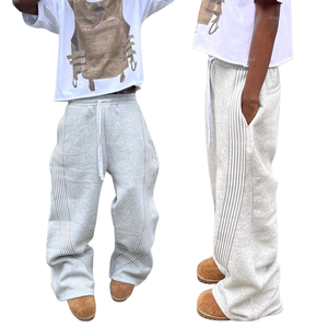 Pantalones rectos de cintura alta XDL, Cinturón trenzado, pantalones de chándal deportivos informales <span class=keywords><strong>para</strong></span> correr, pantalones holgados de algodón con bolsillo de nailon <span class=keywords><strong>para</strong></span> <span class=keywords><strong>hombre</strong></span> - Product Image 2