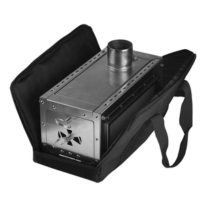 Réchaud <span class=keywords><strong>de</strong></span> camping portable extérieur au charbon <span class=keywords><strong>de</strong></span> bois en acier inoxydable 304, structure monobloc pour cuisson en tente ou abri - Product Image 1