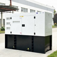 Générateur diesel silencieux à châssis ouvert WellPower WP-C50V monophasé 220V 40kva/50kva/100kva sur remorque avec ATS et télécommande
