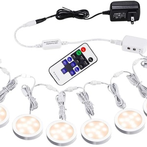 Kit de Iluminación LED RGB para Debajo del Gabinete, Paquete de 4 Luces LED de Colores Cambiantes con Control Remoto Inalámbrico RF para Cocina - Product Image 5