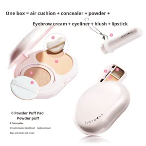 Palette de poudre compacte portable Judydoll Blossom, fini mat, correcteur, blush crème pour débutantes, tout en un kit de maquillage - Product Image 3