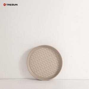 Juego de vajilla de cerámica esmaltada de color mate respetuoso con el medio ambiente con diseño acanalado sostenible - Product Image 3