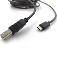 1M 2M 3M Kabel Printer USB C Ke USB B Pabrik untuk Brother, Perangkat HP Kabel Printer USB C