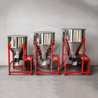 Nouveau Mélangeur Compact d'Aliments pour Animaux 50-300kg 1.1-4kW Monophasé 220-380V en Acier Inoxydable pour Bétail, Ovins, Volailles et Fourrage Agricole