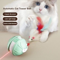 Mainan Laser Kucing Versi Terbaru 2025, Bola Interaktif Pintar untuk Kucing yang Bosan di Dalam Ruangan, Bola Otomatis Berputar, Mainan Puzzle