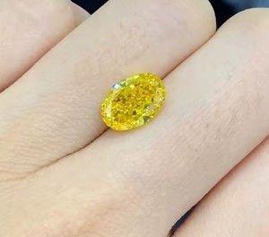 Igi เพชรที่ปลูกแบบวงรี1กะรัตถึง20กะรัตเพชร cvd/hpht สีเหลืองสดใสแฟนซีตัดวงรีสำหรับผู้ค้าปลีก - Product Image 5
