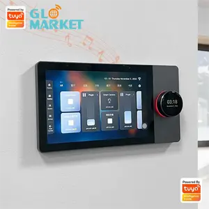 Glomarket Tuya Wifi Smart 7 Inch Bedieningspaneel Multifunctionele Ble Muziek Muur Touchscreen Zigbee Hub Gateway Centrale Controle