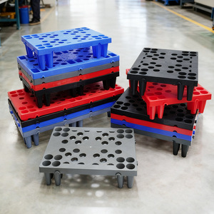 Plataforma de Almacenamiento de Plástico Tipo Rejilla con Entrada de 4 Vías, Carga Dinámica de 2.0T, Reforzada, para Uso en Logística de Almacén - Product Image 1