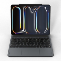 Clavier avec connecteur direct pour iPad Pro 12,9 pouces et Air 13 pouces, étui de protection avec support rotatif MK019