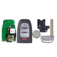 XNRKEY Clé de télécommande de voiture 3/4 boutons 315MHz 434MHz 868MHz pour Audi A4 A5 A6 A7 A8 8T0959754F 8T0959754J Carte de démarrage sans clé