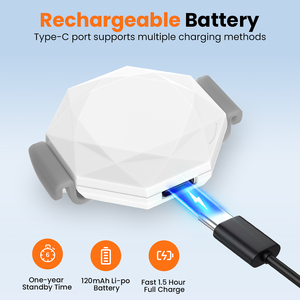 Recargable MFi Certificado Find My Tag Buscador de llaves inteligente Localizador de aire Cartera Equipaje Seguimiento de mascotas Mini rastreador antipérdida para <span class=keywords><strong>Apple</strong></span> - Product Image 6