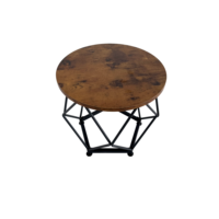 Salon de luxe, 2 pièces, table basse ronde, meubles, plateau en marbre, table d'appoint en métal, table basse moderne