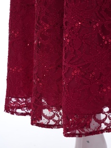 Vestido de Época Regency para Mujer con Cintura Imperio, Corsé de Satén, Encaje Floral Superpuesto, Manga Abullonada y Dobladillo Festoneado - Product Image 5