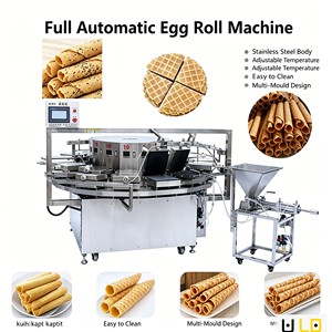 Nouvelle machine à gaufres électrique automatique - Machine à gaufres rotative multi-moules pour collations locales traditionnelles, haute production, en acier inoxydable 304, portable - Product Image 5