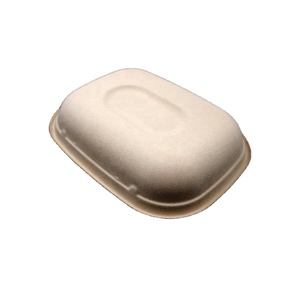 Sugarcane Bagasse Bamboo Fiber Biodegradable Recycled Lunch Box 850ml Disposable Container Disposable Recyclable Composter