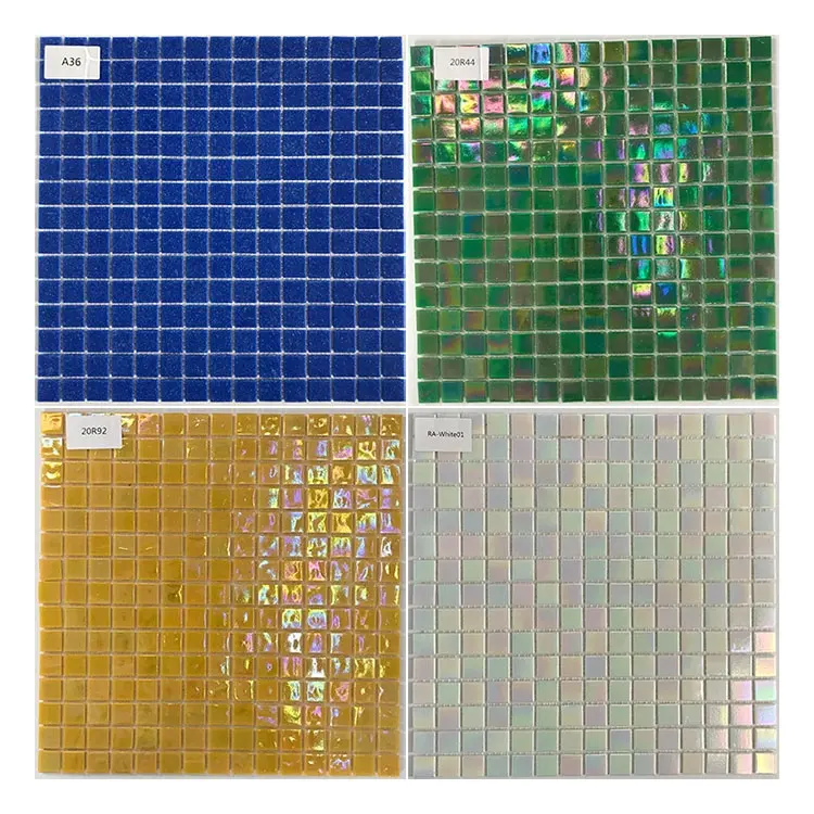 Preço de atacado Andar Piscina Telha de Mosaico De Vidro Cristal Mosaico de Azulejos de Cerâmica