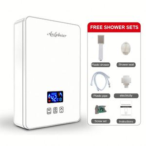 Calentador de agua eléctrico instantáneo portátil de tamaño pequeño Calentamiento rápido Protección contra sobrecalentamiento de alta eficiencia para apartamento - Product Image 3