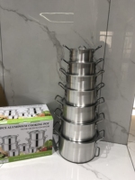 Ensemble de casseroles en aluminium moulé sous pression, 7 pièces, pour la cuisine à domicile