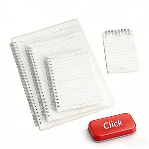 En stock – Carnet spirale givré PP B5/A5/A6 – Bloc-notes <span class=keywords><strong>simple</strong></span> à grille épaisse – Cadeau – Vente en gros - Product Image 4