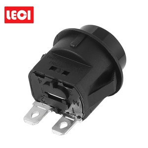 Saklar Rocker Bulat LED Kustom Pabrik dengan Lampu, Tombol Tekan 2-Pin dengan Kunci Reset untuk Peralatan Rumah Tangga 250V 16A 1NO1NC - Product Image 2