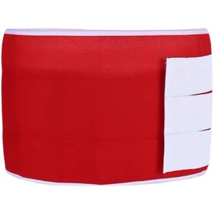 Ceinture de soutien lombaire rouge avec poche pour médicaments, de qualité médicale, pour soulager les douleurs dorsales et corriger la posture - Product Image 2