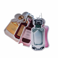 Diffuseur de parfum pour voiture en forme de flacon de parfum personnalisé LC, carte parfumée en papier, parfum longue durée, accessoires d'aromathérapie pour voiture