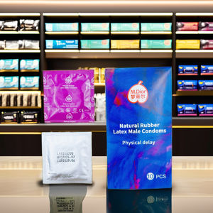 Hochwertige quadratisch duftende männliche Kondome Silikon material bester Qualität mit OEM-Option - Product Image 3