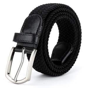 <span class=keywords><strong>Ceinture</strong></span> tressée extensible de golf classique pour hommes avec boucle en alliage de conception Web tissée élastique pour pantalon en jean Style garçon - Product Image 3