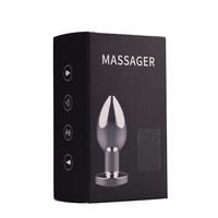 Plug anal en métal chaud avec télécommande sans fil, 10 fréquences de vibration, sensation de toucher réel, jouet pour adultes unisexe, recharge USB 100%