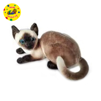 Peluche de gato realista de fábrica, simulación de gatos, animales de peluche